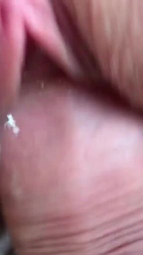 Extreme Close-up. Pussy Pissing on the Cock While Fucking. Cum on Clit.