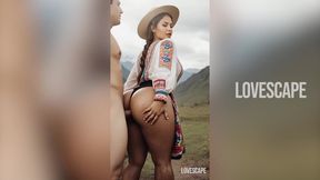 Big Booty Mountain Peasant Babe - Takes Cock Deep Amid Scenic Peaks