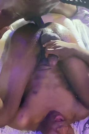 Getting Fucked by Black Skinny Monster Dick Guy