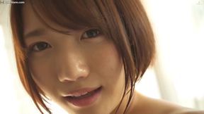 Asian girl in pink lingerie puts on a show