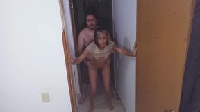 Hot blonde maid gets fucked hard at home