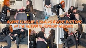HD Ziva Fey - Agent Koochie And Ziva VS Agent Bottoms In The Ultimate Femdom Wedgies
