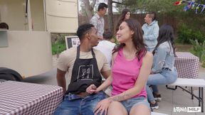 Catherine Knight's Tasty Latina Outdoor Encounter