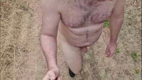 Walking nude in an abandoned building