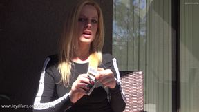 ROXIE RAE BLOWS SMOKE IN YOUR FACE OUTSIDE