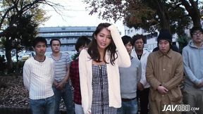 Nozomi Aso gets fucked by multiple men in wild fuck session