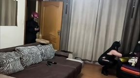 Hotwife MILF slut fucked the delivery guy without a condom  Catwoman, the sluttiest married woman on the internet, got super horny and gave it up raw to the delivery guy
