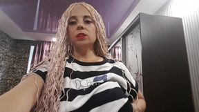 Look at my new pigtails and my sexy red lipstick