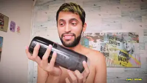 Free Video QUTOYS Mermaid automatic masturbator and penis pump on my big uncut cock makes me cum hard