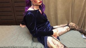 Extremely Hot Tatted Crossdresser Masturbation