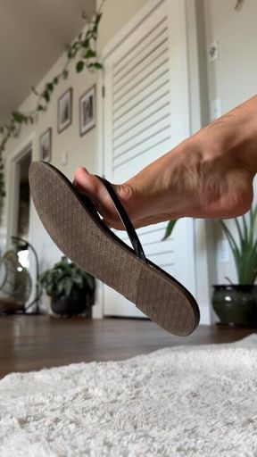 Dangling my sandal over you