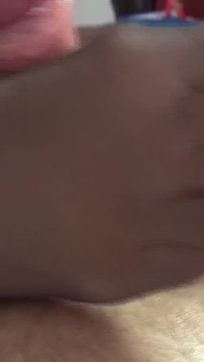 Footjob Deluxe! Nylon Slut Juices Your Big Cock