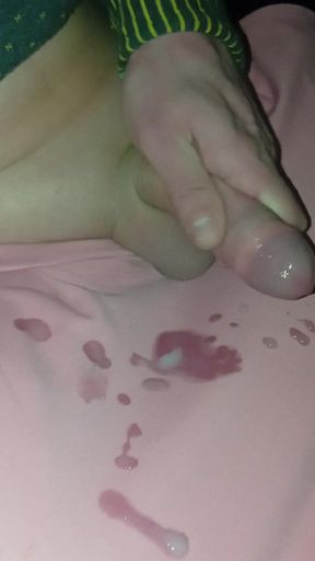 Squirt on my pearl's pink pajama pants