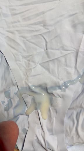 Cum on wife's panties 6