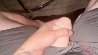 NUTTING FOR THE VERY FIRST WITH MY PHALLOPLASTY MANSTICK