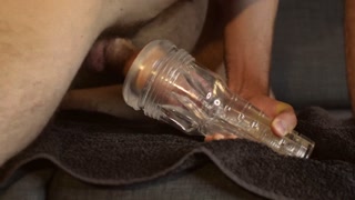 Straight guy - Big Cock - Fleshlight - Moaning - Cumshot