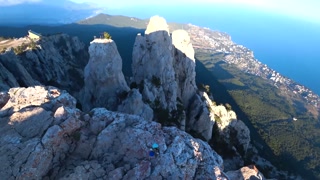 Risky Public fuck on a cliff. Amateur Mia Bandini