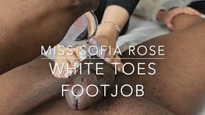 Miss Sofia Rose White Toes Footjob