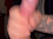 British man with tattoo and uncut cock cumshot cumpilation