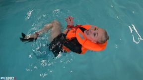 Tied Up and Thrown Overboard: Life Jacket Test in Satin and Heels