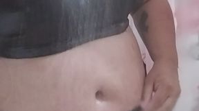 taking a very sexy shower