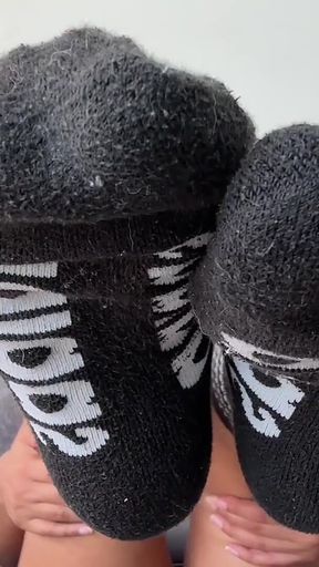 Edge for My Sweaty Gym Socks and Stinky Feet Goddess Alexa Sock Fetish Foot Fetish Foot Domination Femdom POV