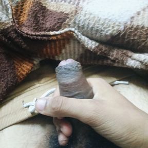 Hairy dick masturbation