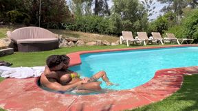 Voyeur Neighbor Watches Us Fuck in the Garden Pool