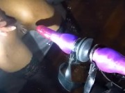 DP Butt Plug & Dildo Fuck from Kinky Ebony Goddess Sheridan Ave