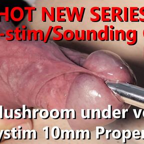 The Estim Sounding Guide P1 Mystim Proper Finn Close-up sets red uncut Mushroom under Voltage w Live Audio 4K 60fps