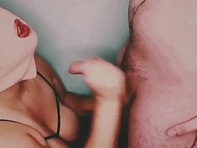 Pink Masked DSL Bandit Sucks Cedeh Off And Plays With His Cum