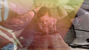 real redhead milf on this blowjob scene.. so slippery..