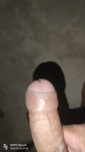 Arab jerking off his cock