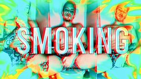 Smoking in underwear