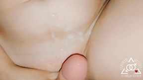 MOANING as he CUMS all over my PUSSY and stomach