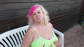 Horny Mature Outdoor Solo