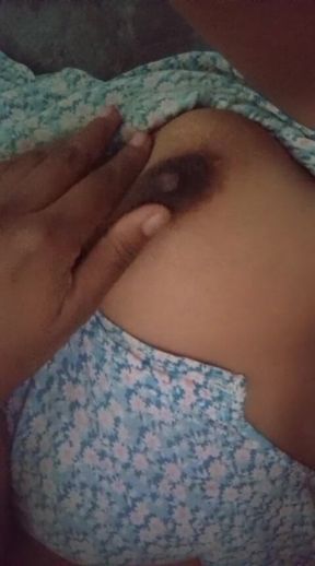 Hot brunette masturbates with giant dildo on top of teddy bear