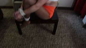 Lil Mizz Unique is a hooter woman that is tied up and gagged