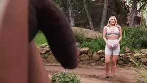 Stranded blonde gets absolutely destroyed by helpful stranger with massive cock