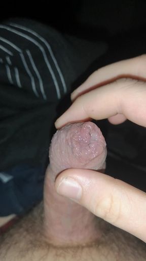 I cum with rubber band around my cock