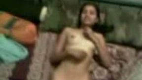 Indian happy slender gal flashed her cute tits and nice rack too