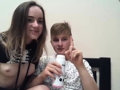 Small titted brunette amateur anal nailed at home