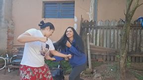 intense games with the skinny girl