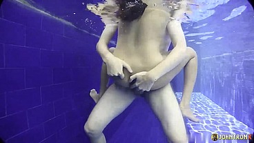 JohnTronX - POV pool sex with a gorgeous slim Thai amateur babe
