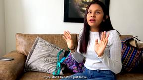 Unannounced this latin teen comes over for a model casting