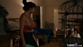 Busty Latina milf and her husband get freaky in a haunted house