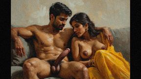 Hot romantic sex husband and wife pleasure doggy style and missionary style soft fucking session