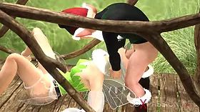 Hot xxx! kinky beautiful pixie and gnome in the village