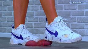 Goddess Amber - Milking Your Cock & Balls Under My Nike Barrage Trainers - D20 Tip Cam - Trample CBT Trampling Crushing Crush Standing Ballbusting Shoe Foot Feet Trainer Fetish