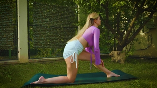 Flirty garden stretches with a surprise